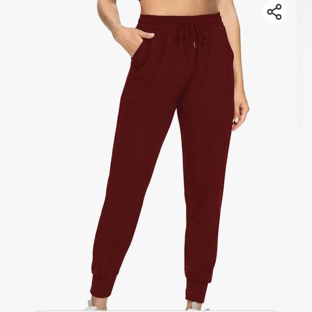 Athletic Works Sweatpants Women's Joggers Yoga Size M 8-10 Front Pockets